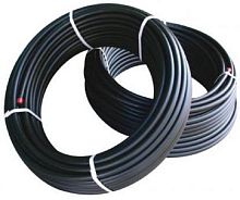 Труба гладкая жесткая ПНД IEK Д=25 черный (бух. 25м) картинка